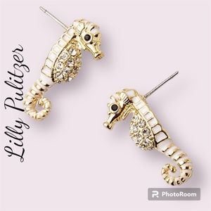 NWT Lilly Pulitzer Seahorse Stud Earrings